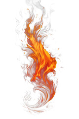 Poster - High-Resolution Realistic Flame Graphic with Transparent Background - Digital Download