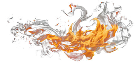 Poster - Seamless Realistic Flame Overlay - High Resolution on Transparent Background