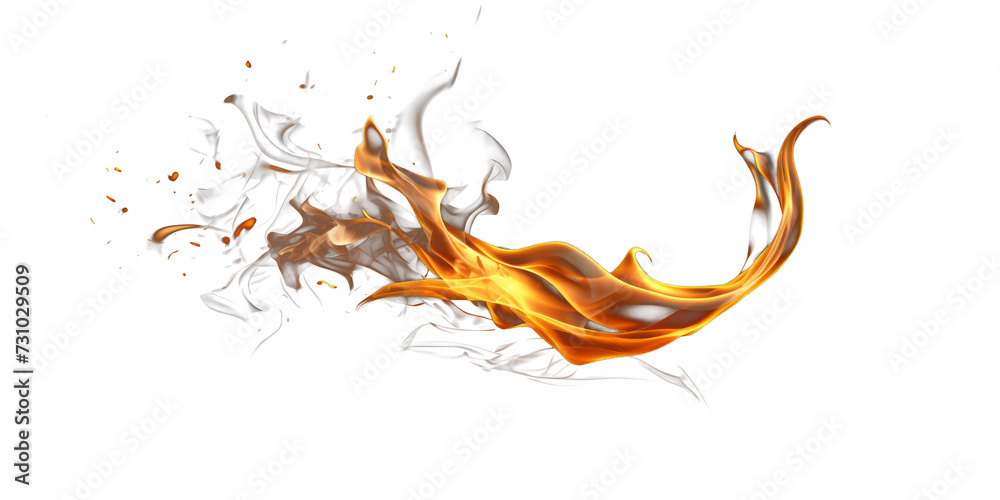 High-Resolution Realistic Fire Flame Isolated on Transparent Background ...