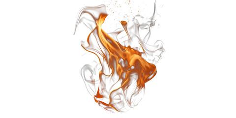 Poster - High-Resolution Realistic Flame Isolated on Transparent Background - Digital PNG