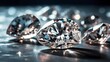 closeup shot of diamonds, generative ai