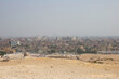 The city of Cairo near the famous pyramids, Egypt.