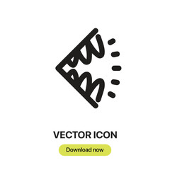 Fototapete - Bark icon vector. Linear-style sign for mobile concept and web design.  Bark symbol illustration. Pixel vector graphics - Vector.	