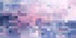 Azure pixel pattern artwork, intuitive abstraction, light magenta and dark gray, grid