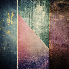 Wall Mural - Captivating Grunge Textures of Old Posters as Backgrounds