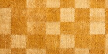 Mustard No Creases, No Wrinkles, Square Checkered Carpet Texture, Rug Texture