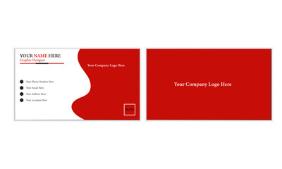 vector business card Corporate modern business card design in professional style business card professional logo type personal illustration design 