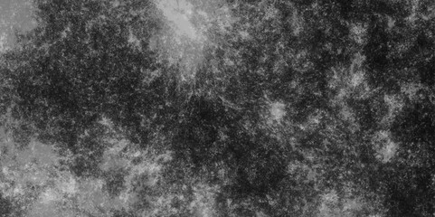 Dark cement concrete grunge stone and wall texture. White natural effect pattern on black. Modern design with grunge and marbled cloudy  distressed design. Elegant black background illustration art