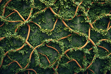 Generate a pattern of intertwining vines, capturing the sense of growth and vitality