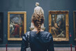 © Formoney - back view of a girl in a museum