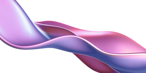 Wall Mural - 3d holographic liquid wave, iridescent chrome fluid silk fabric isolated on light background. Render of neon metal ribbon with rainbow gradient effect flying in motion. 3d vector geometric background.
