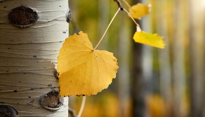 Wall Mural - aspen leaf