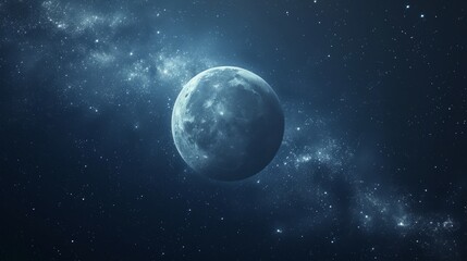 Wall Mural - minimalist celestial bodies and phenomena create a serene and captivating scene