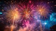 Spectacular shots capturing dazzling fireworks lighting up the night sky during Mardi Gras festivities
