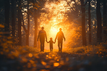 Aufkleber - A support network for new parents within the community, providing guidance and fostering connections among families. Concept of community parenting. Generative Ai.