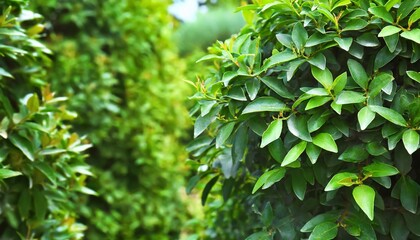 Wall Mural - green bush background