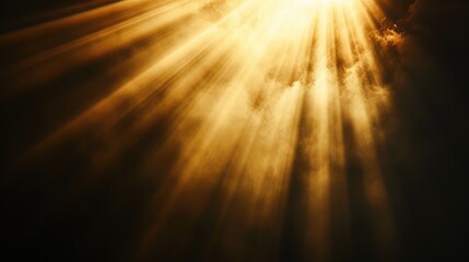 Wall Mural - sun rays light isolated on black background for overlay design