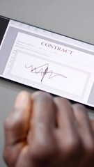 Poster - Digital Signature On Contract Document Online
