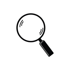 Poster - Magnifying glass icon. Magnifying glass icon. Vector illustration. resources graphic element design. Vector illustration with an application user interface theme