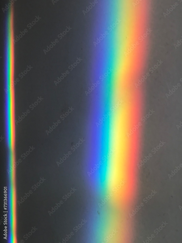 Rayo Color Es Descomposición del rayo de luz en los colores del arco iris Stock Photo ...