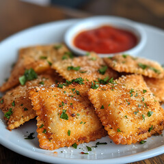 Wall Mural - Toasted Ravioli Photograph