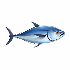 Illustration of tuna on a white background.