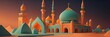 4K Mosque a illustration, set of icons for design mosque, mosque Islamic Ramadhan, elements mosque muslim, illustration of an mosque