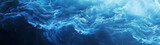 Fototapeta Do akwarium - A Painting of Blue Waves in the Ocean