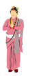 illustration of a person in traditional nepali dress