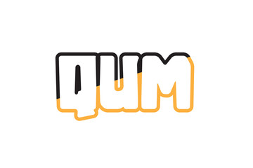 Poster - QUM Letter Logo Design
