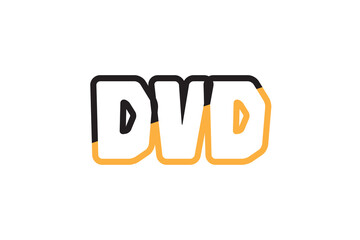 Poster - DVD Vector Initial Logo Design