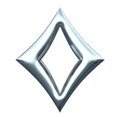 Poster - transparent chrome number 0
