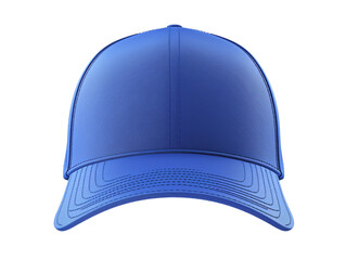 Wall Mural - blue baseball cap mockup isolated on white background