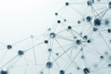 Aufkleber - this close up photo showcases a network with many connected dots, illustrating complex interconnecti