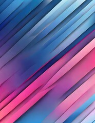 Wall Mural - Abstract blue and pink gradient background with diagonal lines pattern texture. Generative AI
