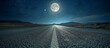 © The 2R Artificiality - Traversing a vacant asphalt road under the bright full moon.