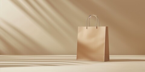 craft paper bag mock up