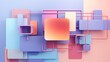 © touseef - Vibrant multicolored tech background: stunning 3d geometric structure in clean, modern pastel design - perfect for digital projects! | adobe stock image