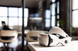 © Wavebreak Media - A virtual reality headset, indicative of casual business and cutting-edge technology integration, re