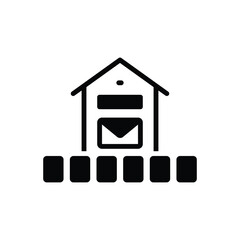 black solid icon for pin code