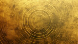 Fototapeta  - Luxurious gold and black concentric circles with a grunge texture.