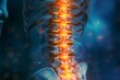 3d rendered medically accurate illustration of a painful lumbar spine concept
