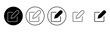 Edit icon set. edit document icon. edit text icon. pencil. sign up