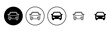 Car icon set. car vector icon. small sedan