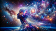 Cosmic Awakening: The Nexus of Self-Realization and Radiant Illumination within the Human Mind.