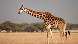 
A Giraffe in the Kalahari Desert
