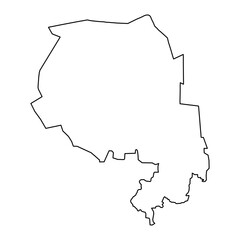 Navoiy Region map, administrative division of Uzbekistan. Vector illustration.