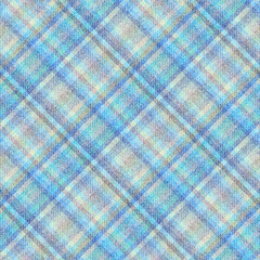 Leinwandbilder - Abstract seamless pattern. Textile diagonal plaid vector pattern.
