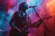 © P - Guitarist performing at a rock concert