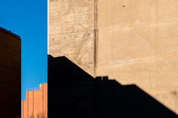 Abstract architectural detail in an urban landscape